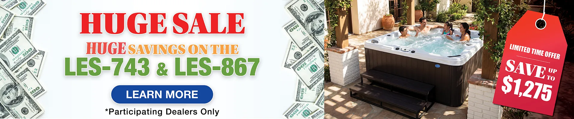 Calspas hot tub being used in a family setting - La Habra